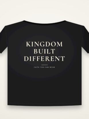 Oversized Kingdom Built Different Black mockup