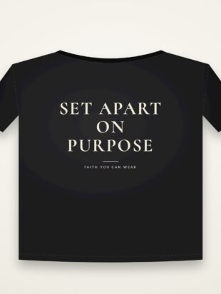 Oversized Set Apart On Purpose Black mockup